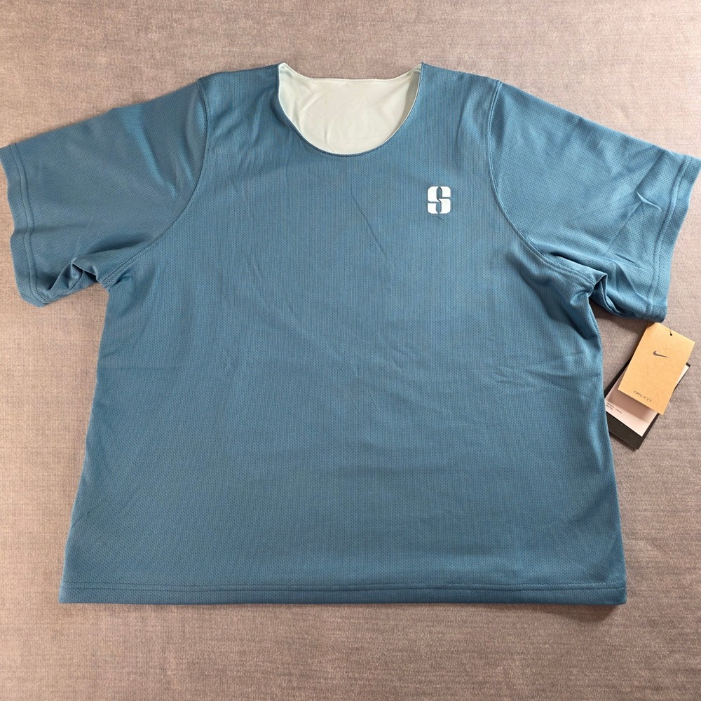 Nike Sabrina Ionescu Dri-FIT Shirt Womens L Reversible‎ WNBA Top NWT Blue